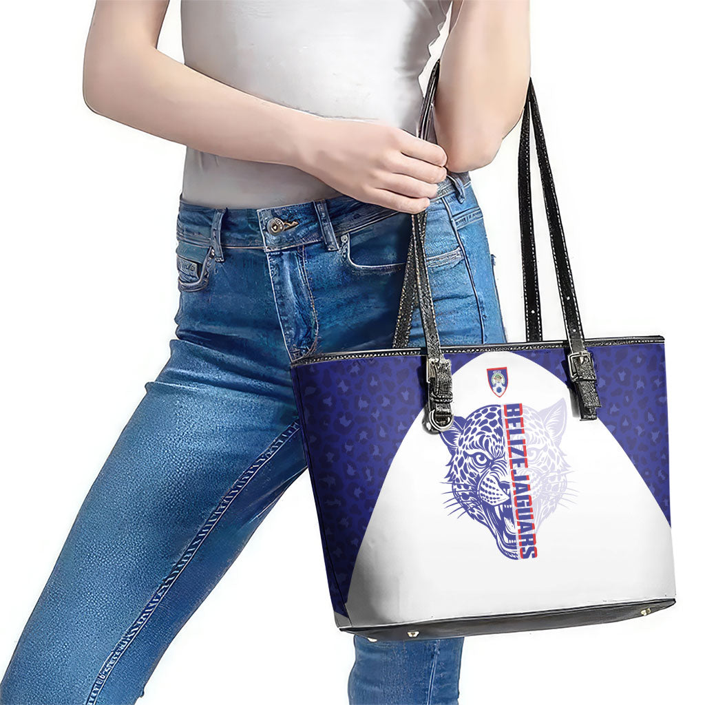 Belize Football 2026 Leather Tote Bag Go Jaguars