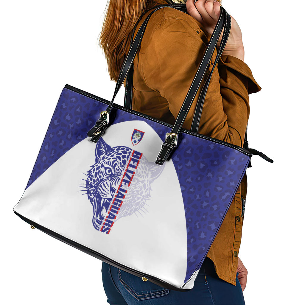 Belize Football 2026 Leather Tote Bag Go Jaguars