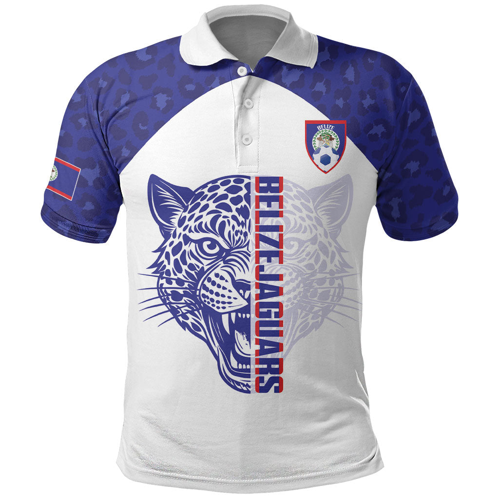 Belize Football 2026 Custom Polo Shirt Go Jaguars