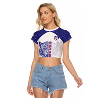 Belize Football 2026 Custom Raglan Cropped T Shirt Go Jaguars