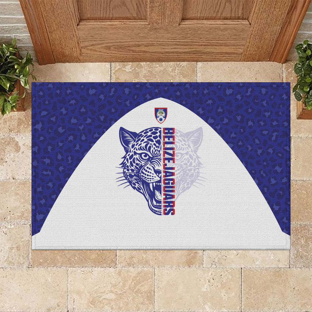 Belize Football 2026 Rubber Doormat Go Jaguars