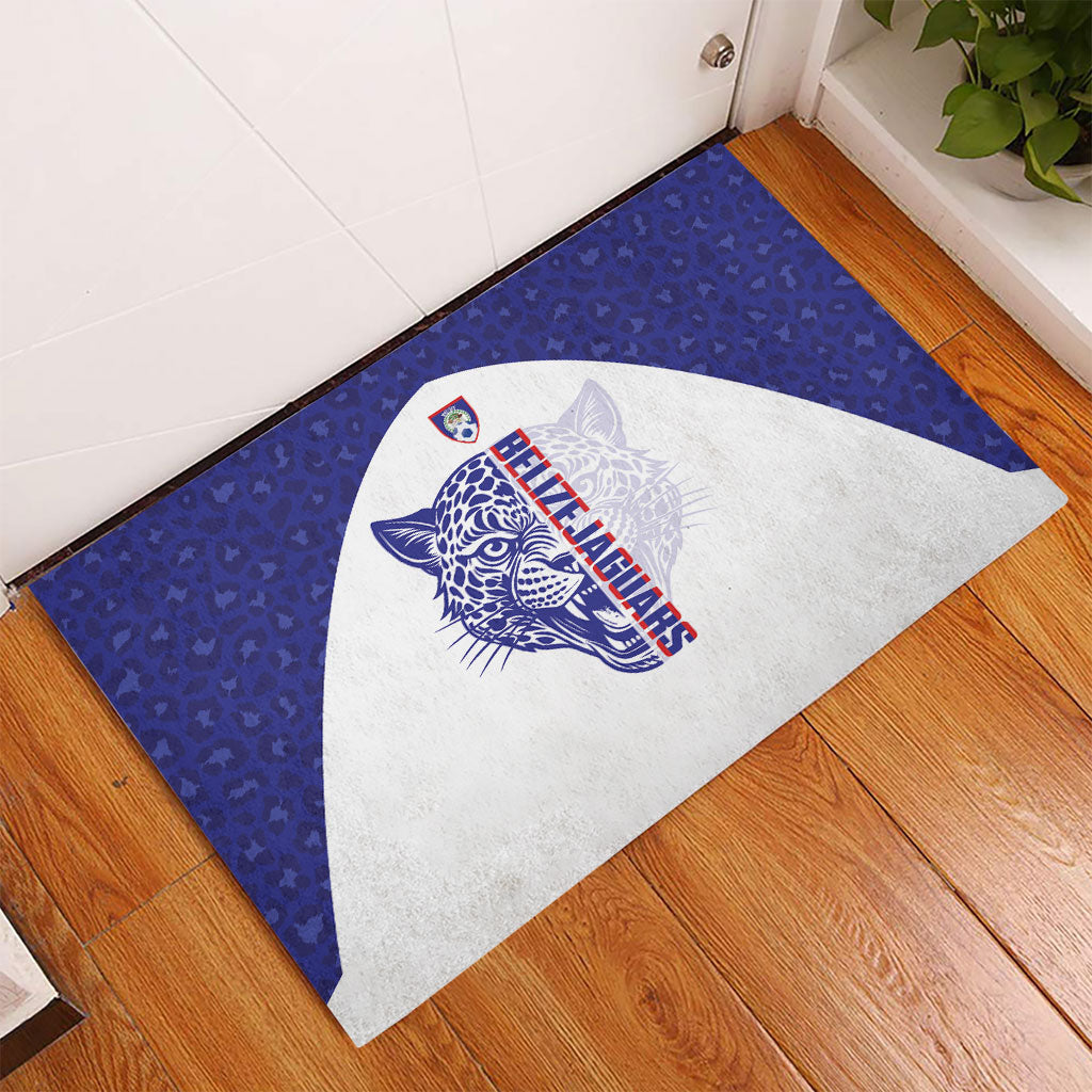 Belize Football 2026 Rubber Doormat Go Jaguars