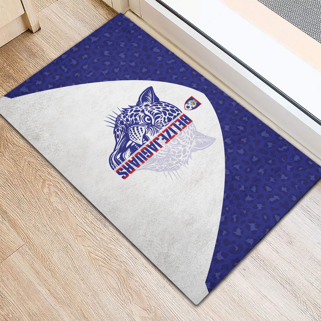 Belize Football 2026 Rubber Doormat Go Jaguars