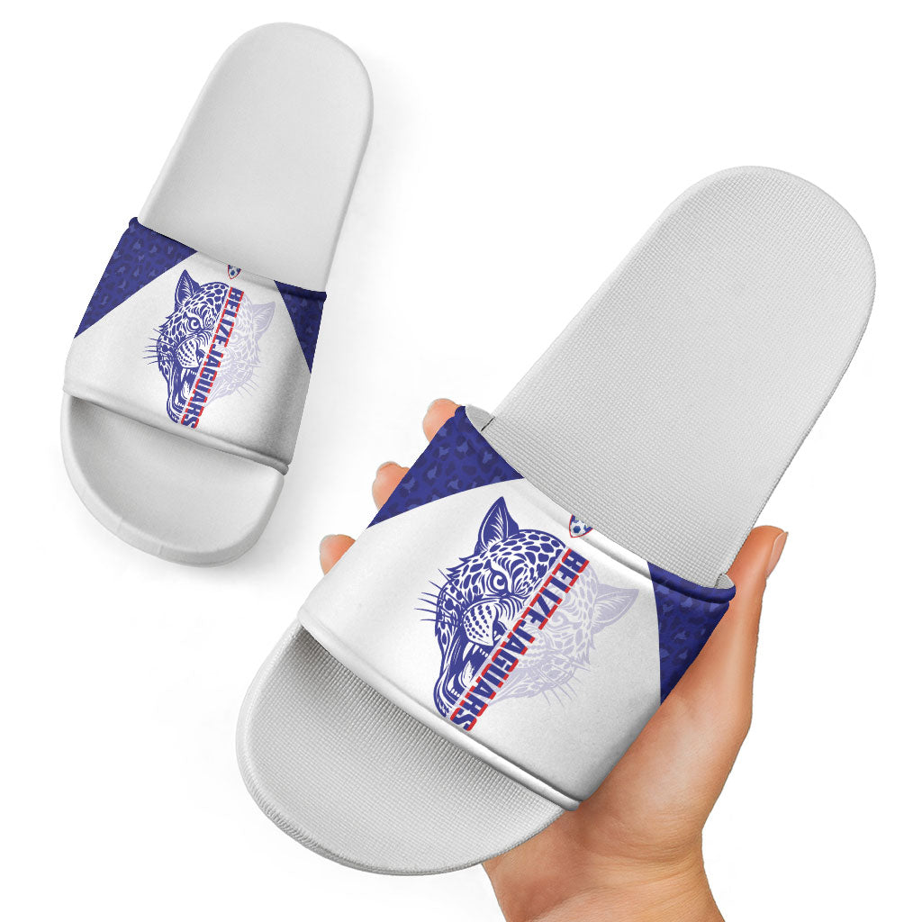 Belize Football 2026 Slide Sandals Go Jaguars
