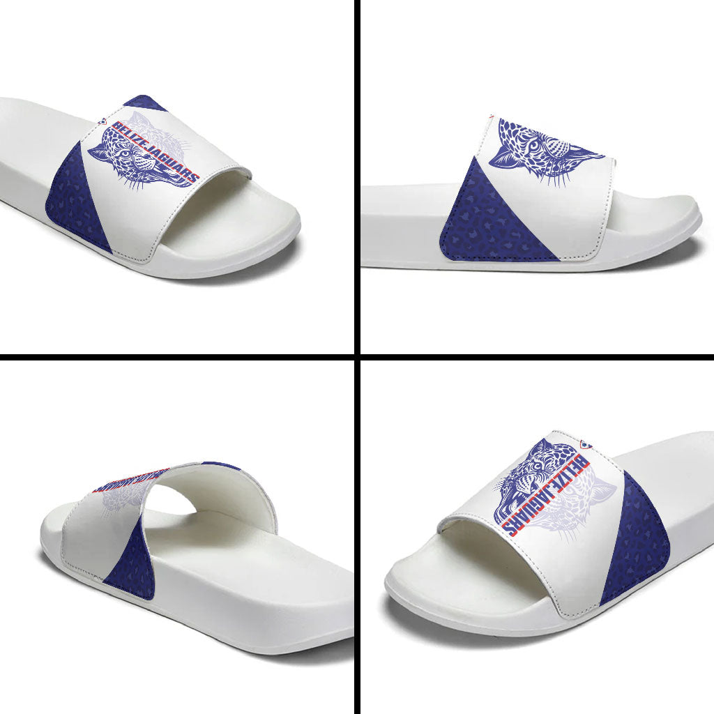 Belize Football 2026 Slide Sandals Go Jaguars