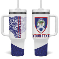 Belize Football 2026 Custom Tumbler With Handle Go Jaguars