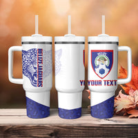 Belize Football 2026 Custom Tumbler With Handle Go Jaguars