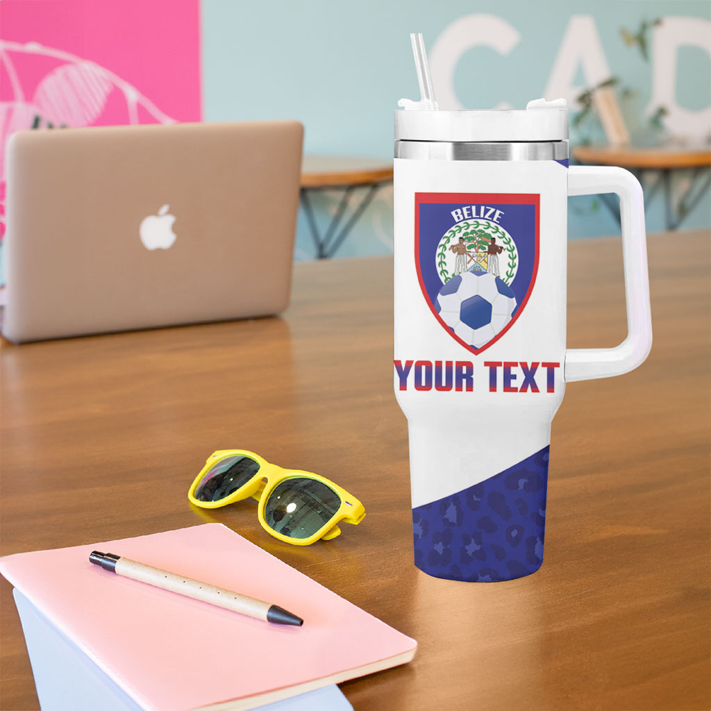 Belize Football 2026 Custom Tumbler With Handle Go Jaguars