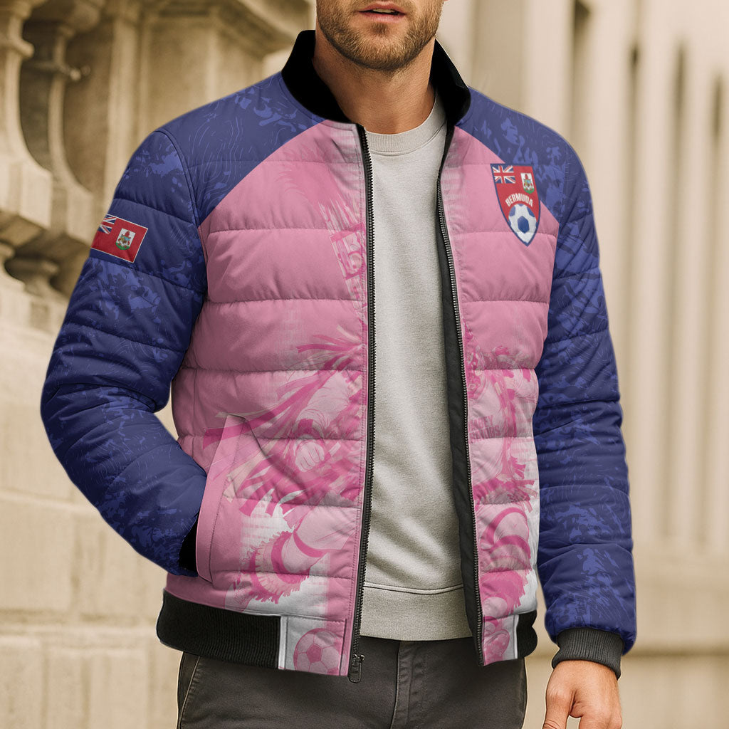 Bermuda Football 2026 Custom Bomber Puffer Jacket Go Gombey Warriors