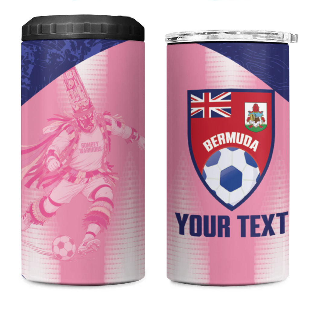 Bermuda Football 2026 Custom 4 in 1 Can Cooler Tumbler Go Gombey Warriors