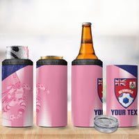 Bermuda Football 2026 Custom 4 in 1 Can Cooler Tumbler Go Gombey Warriors