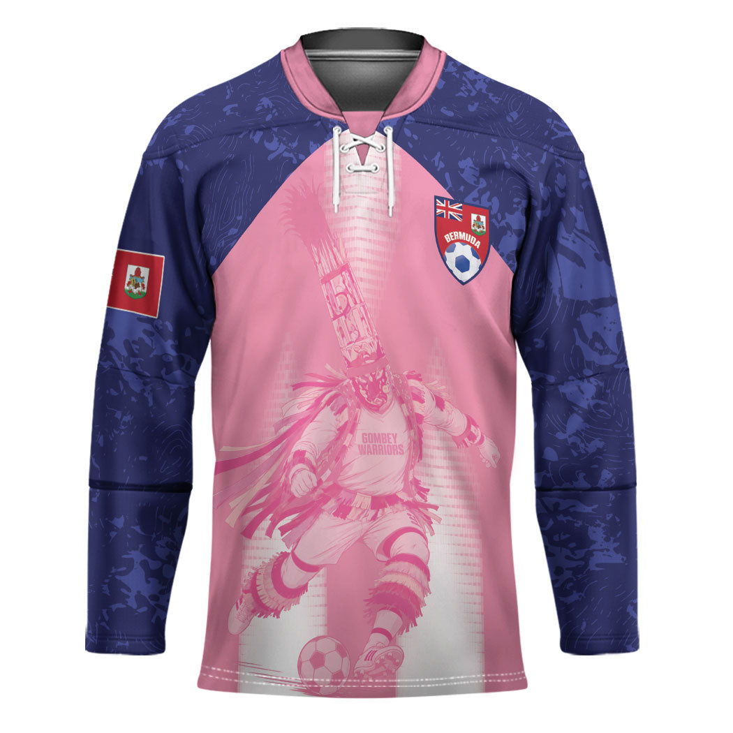 Bermuda Football 2026 Custom Hockey Jersey Go Gombey Warriors