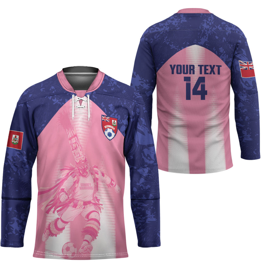 Bermuda Football 2026 Custom Hockey Jersey Go Gombey Warriors