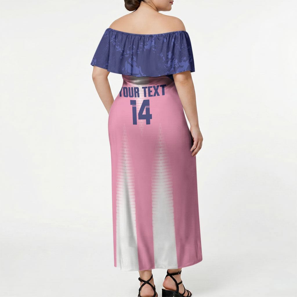Bermuda Football 2026 Custom Off Shoulder Maxi Dress Go Gombey Warriors