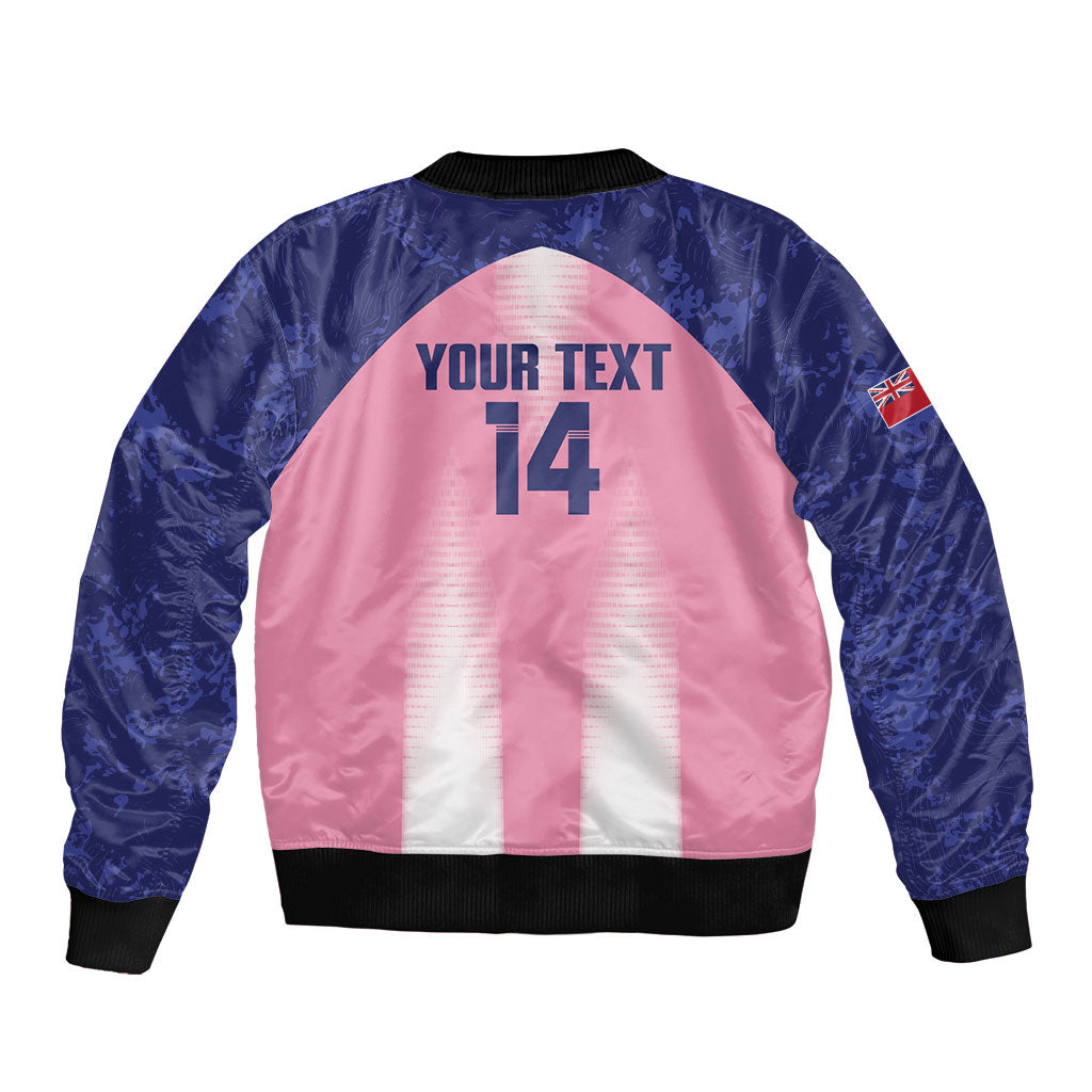Bermuda Football 2026 Custom Sleeve Zip Bomber Jacket Go Gombey Warriors