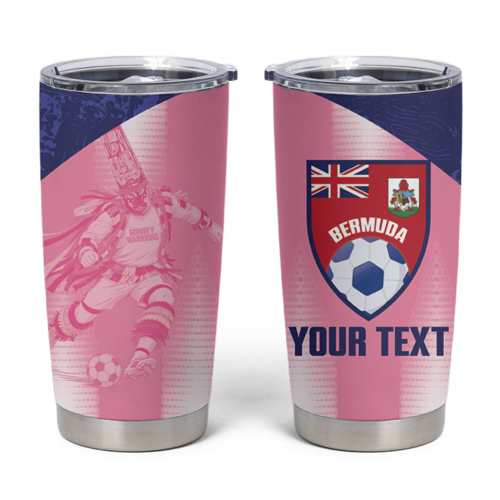 Bermuda Football 2026 Custom Tumbler Cup Go Gombey Warriors