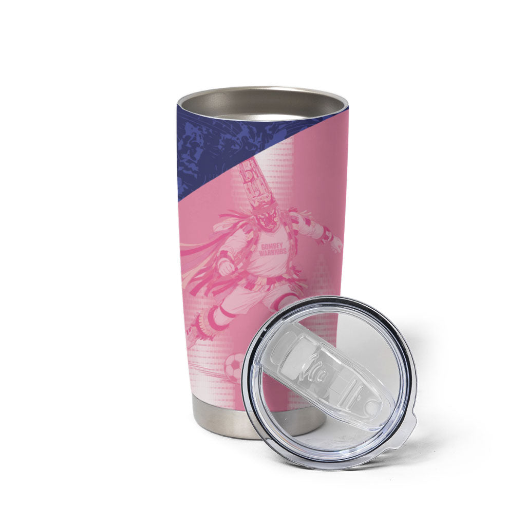 Bermuda Football 2026 Custom Tumbler Cup Go Gombey Warriors