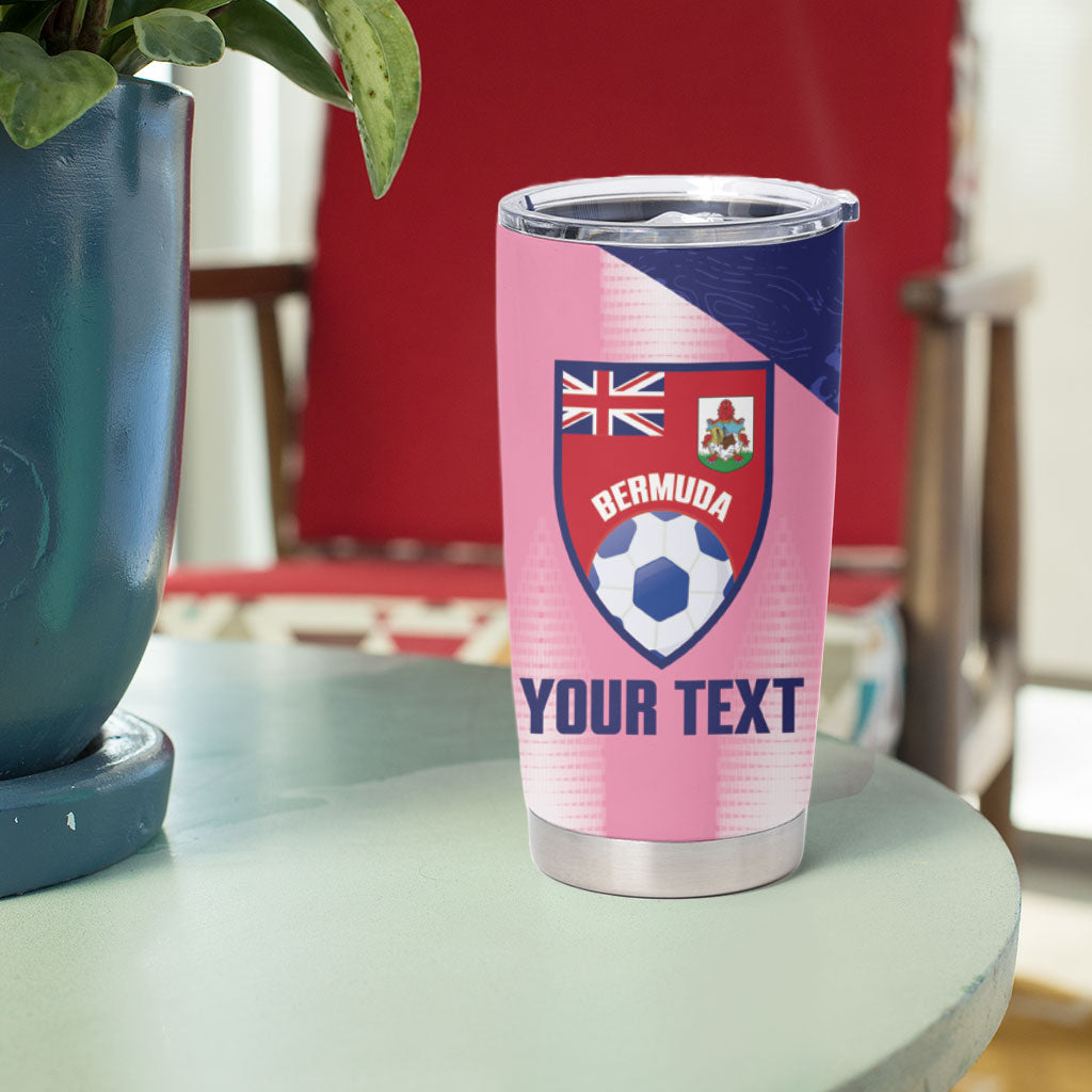 Bermuda Football 2026 Custom Tumbler Cup Go Gombey Warriors