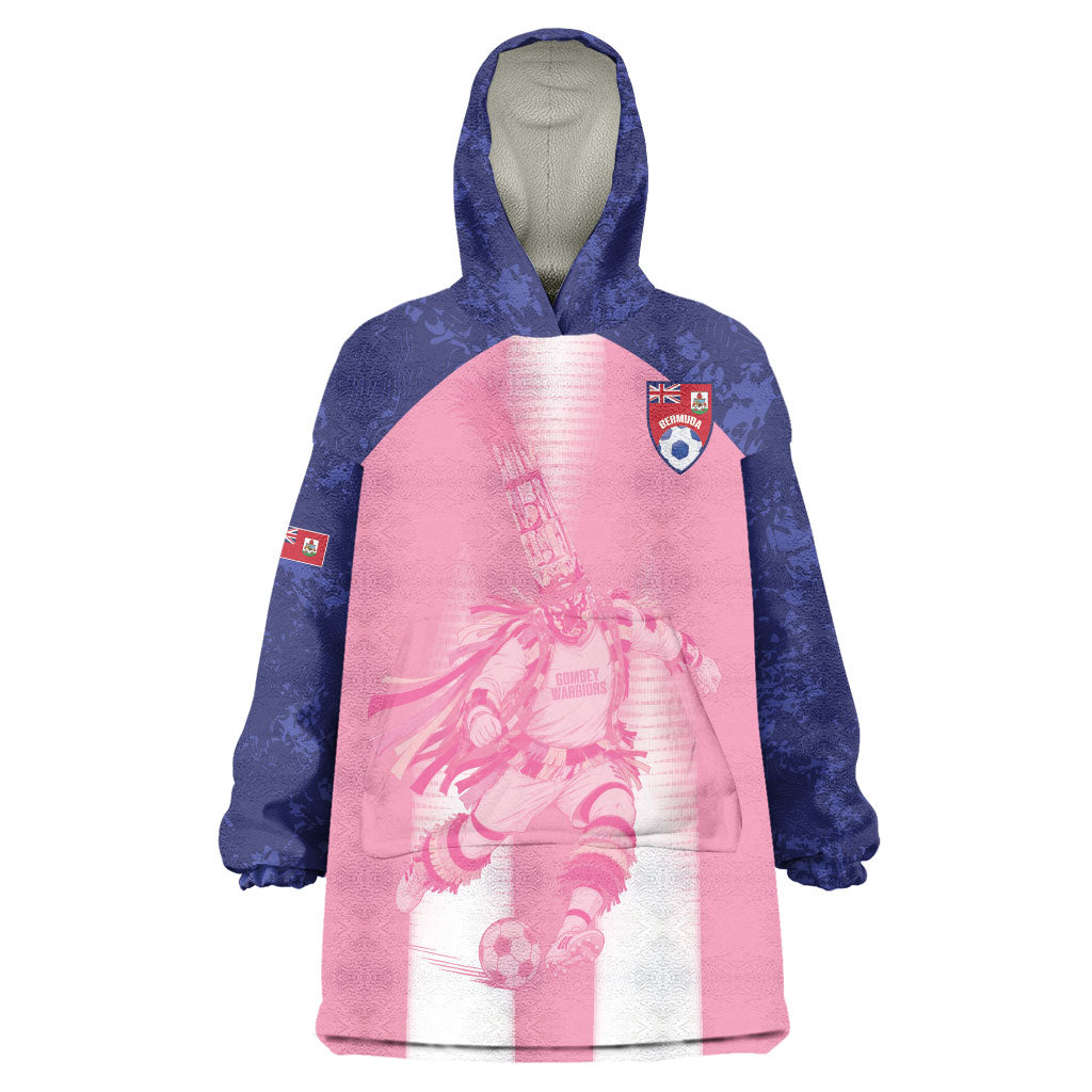 Bermuda Football 2026 Custom Wearable Blanket Hoodie Go Gombey Warriors