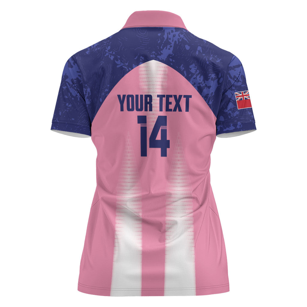 Bermuda Football 2026 Custom Women Polo Shirt Go Gombey Warriors