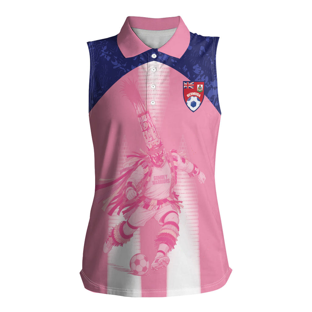 Bermuda Football 2026 Custom Women Sleeveless Polo Shirt Go Gombey Warriors