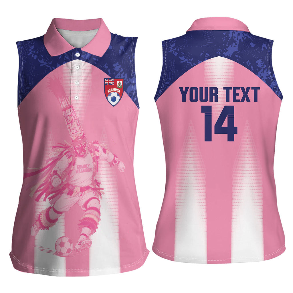 Bermuda Football 2026 Custom Women Sleeveless Polo Shirt Go Gombey Warriors