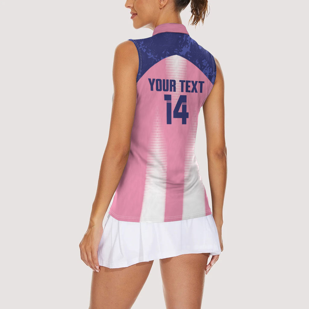 Bermuda Football 2026 Custom Women Sleeveless Polo Shirt Go Gombey Warriors