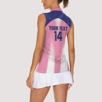 Bermuda Football 2026 Custom Women Sleeveless Polo Shirt Go Gombey Warriors