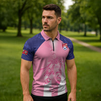 Bermuda Football 2026 Custom Zipper Polo Shirt Go Gombey Warriors