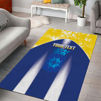 Bonaire Football 2026 Custom Area Rug Coat Of Arms Sporty Style