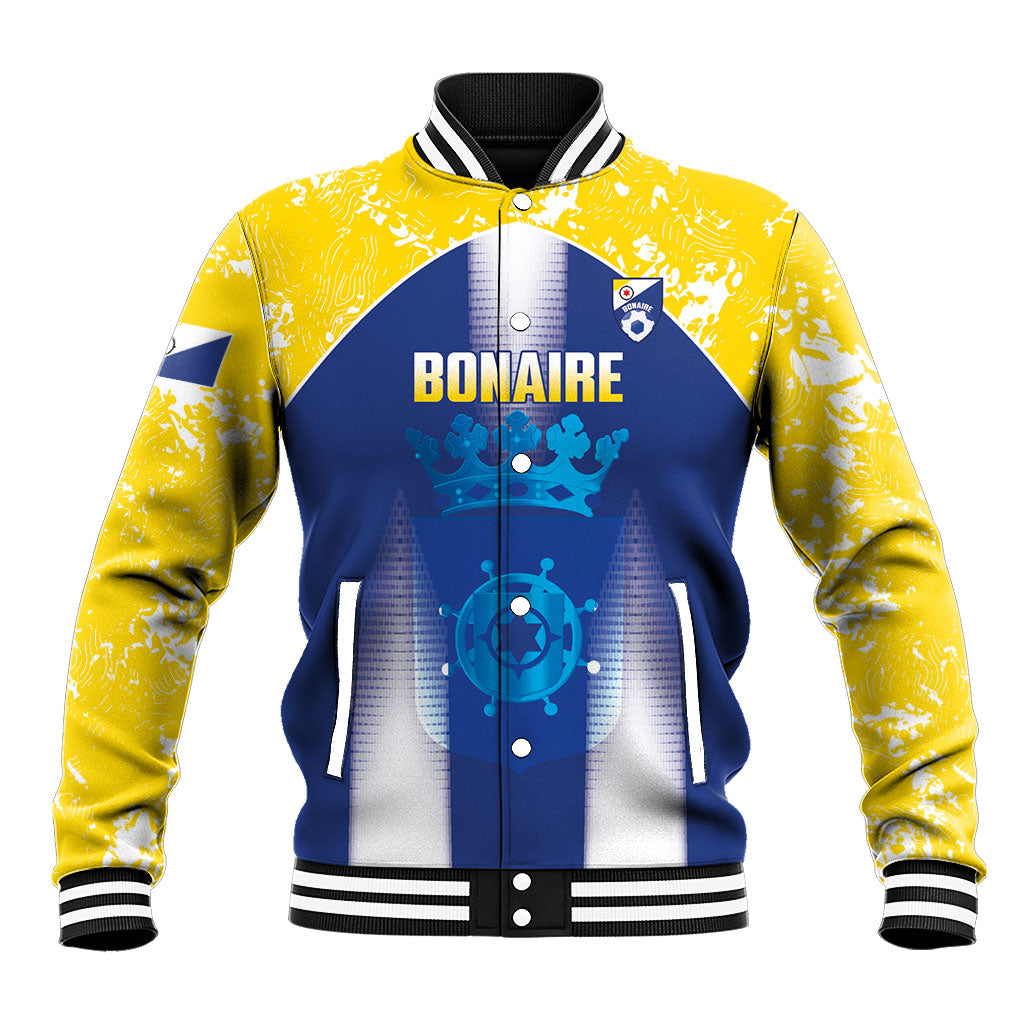 Bonaire Football 2026 Custom Baseball Jacket Coat Of Arms Sporty Style