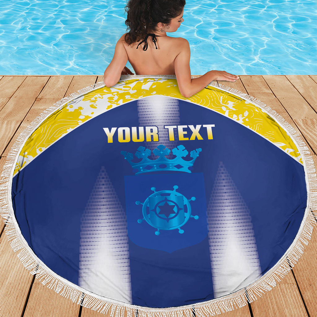 Bonaire Football 2026 Custom Beach Blanket Coat Of Arms Sporty Style