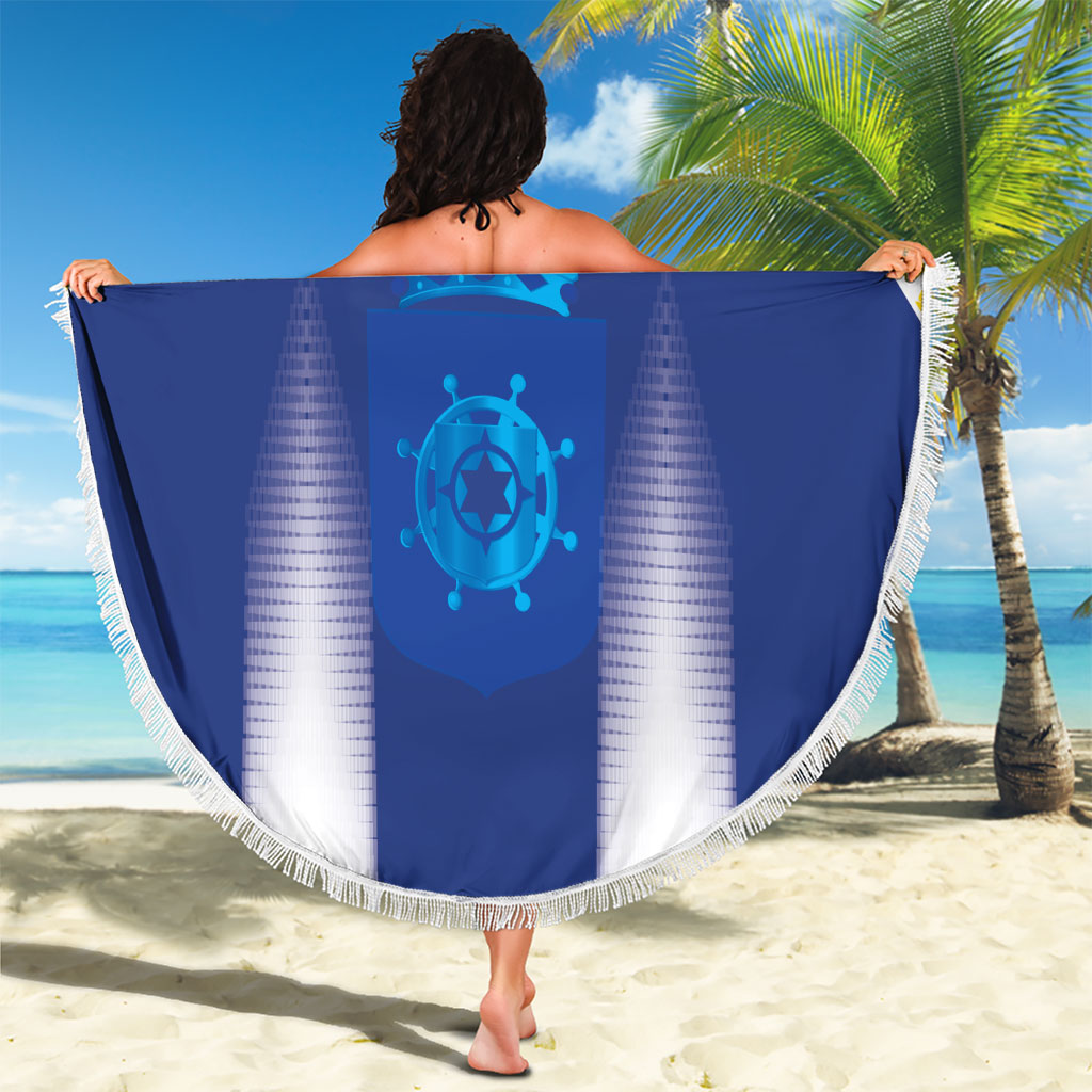 Bonaire Football 2026 Custom Beach Blanket Coat Of Arms Sporty Style