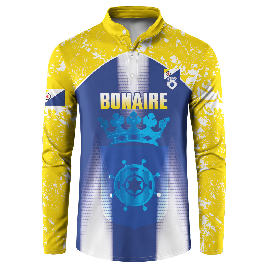 Bonaire Football 2026 Custom Button Sweatshirt Coat Of Arms Sporty Style