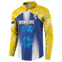 Bonaire Football 2026 Custom Button Sweatshirt Coat Of Arms Sporty Style