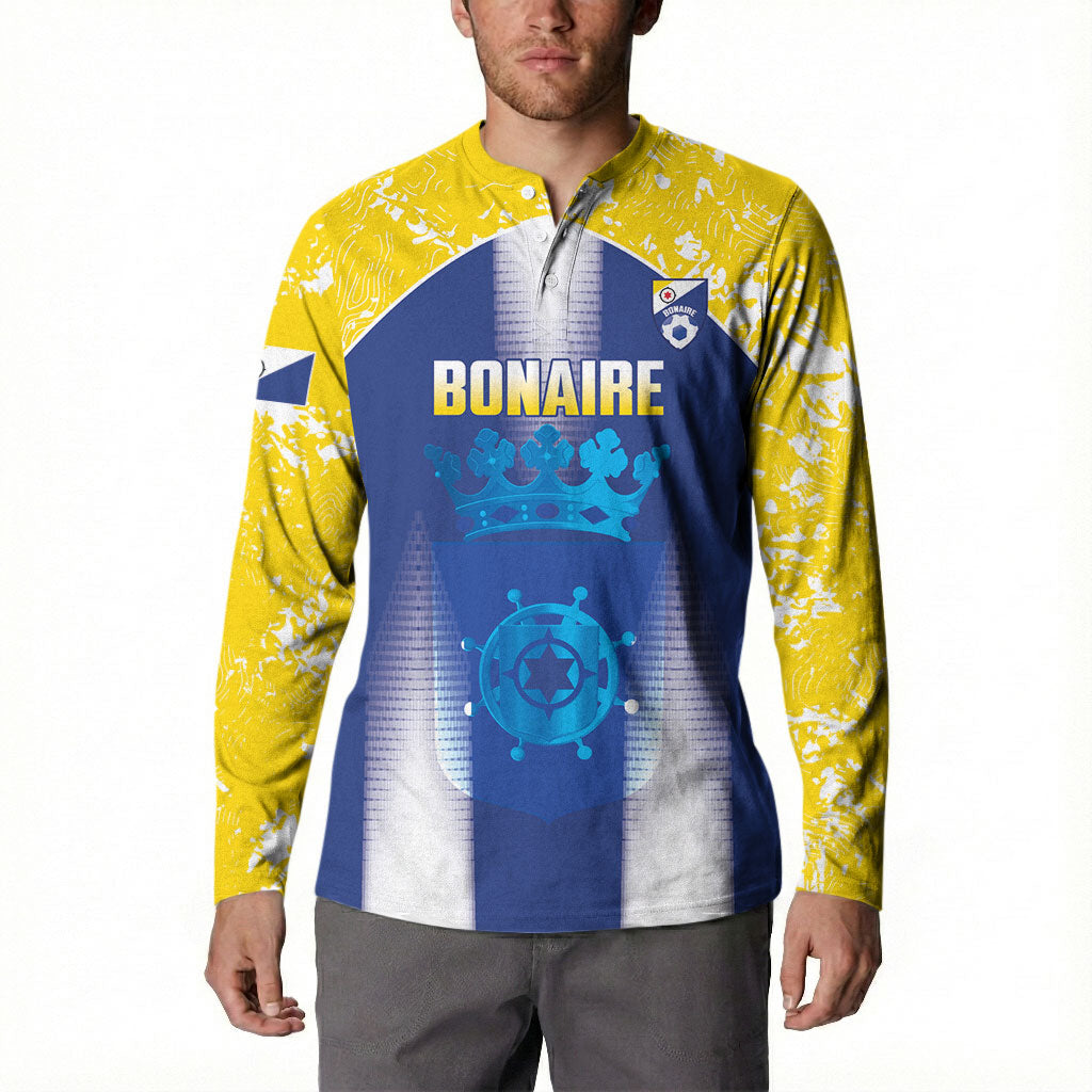 Bonaire Football 2026 Custom Button Sweatshirt Coat Of Arms Sporty Style