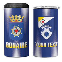 Bonaire Football 2026 Custom 4 in 1 Can Cooler Tumbler Coat Of Arms Sporty Style