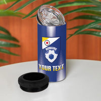 Bonaire Football 2026 Custom 4 in 1 Can Cooler Tumbler Coat Of Arms Sporty Style