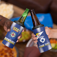 Bonaire Football 2026 Custom 4 in 1 Can Cooler Tumbler Coat Of Arms Sporty Style