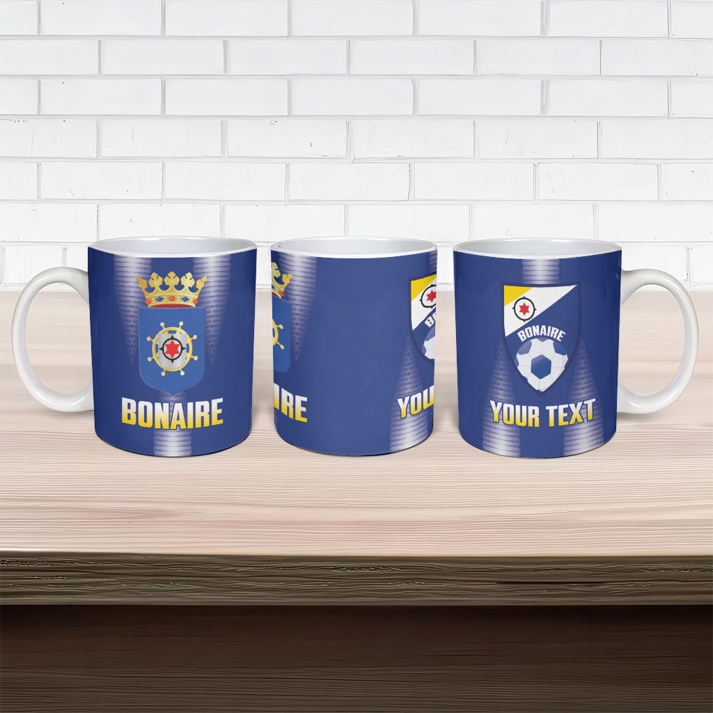 Bonaire Football 2026 Custom Ceramic Mug Coat Of Arms Sporty Style