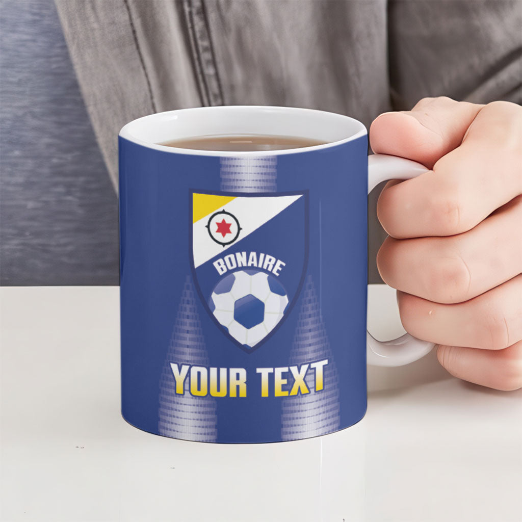 Bonaire Football 2026 Custom Ceramic Mug Coat Of Arms Sporty Style