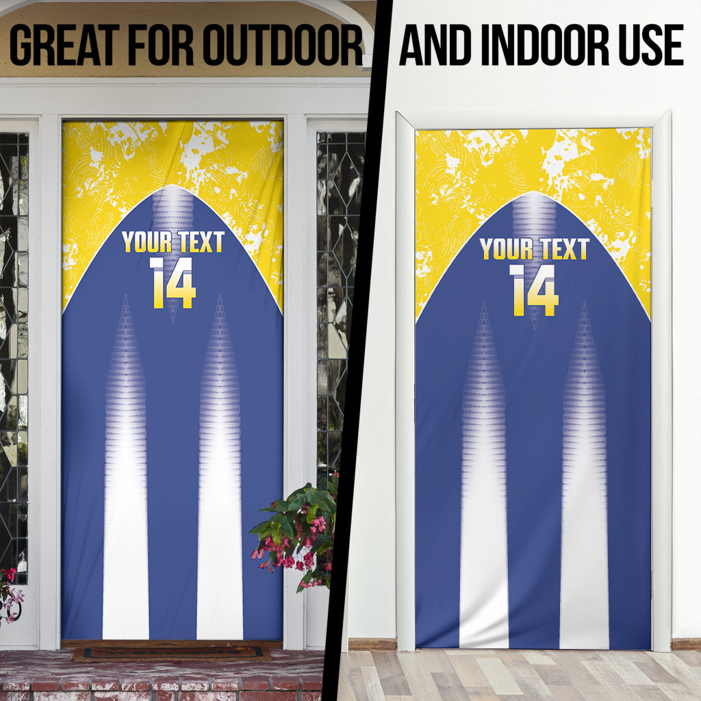 Bonaire Football 2026 Custom Door Cover Coat Of Arms Sporty Style