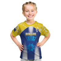 Bonaire Football 2026 Custom Kid T Shirt Coat Of Arms Sporty Style
