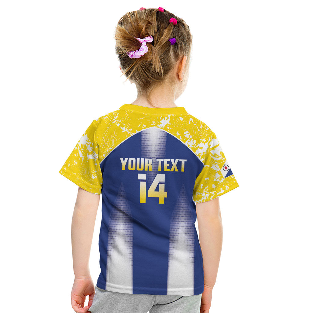 Bonaire Football 2026 Custom Kid T Shirt Coat Of Arms Sporty Style