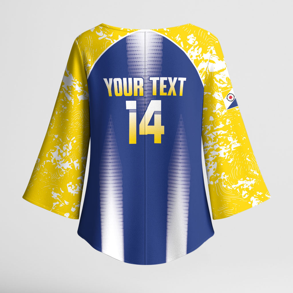 Bonaire Football 2026 Custom Kimono Sleeve Blouse Coat Of Arms Sporty Style