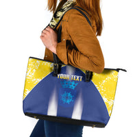Bonaire Football 2026 Custom Leather Tote Bag Coat Of Arms Sporty Style