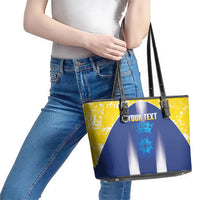 Bonaire Football 2026 Custom Leather Tote Bag Coat Of Arms Sporty Style