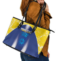 Bonaire Football 2026 Custom Leather Tote Bag Coat Of Arms Sporty Style