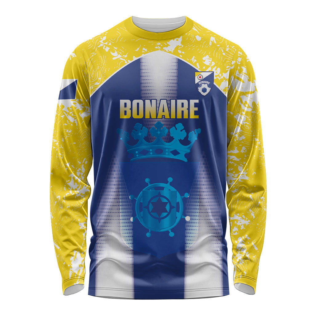 Bonaire Football 2026 Custom Long Sleeve Shirt Coat Of Arms Sporty Style