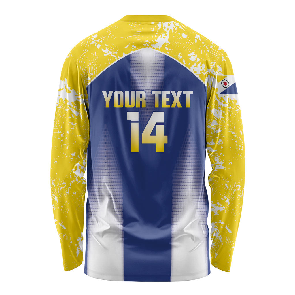 Bonaire Football 2026 Custom Long Sleeve Shirt Coat Of Arms Sporty Style